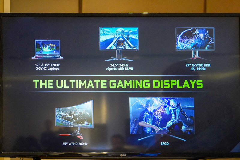 G-SYNC HDRを説明するスライド