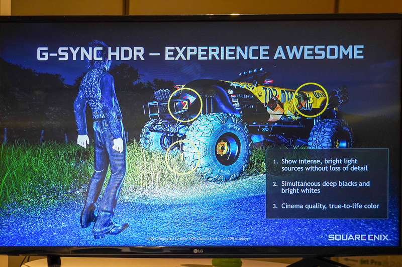 G-SYNC HDRを説明するスライド