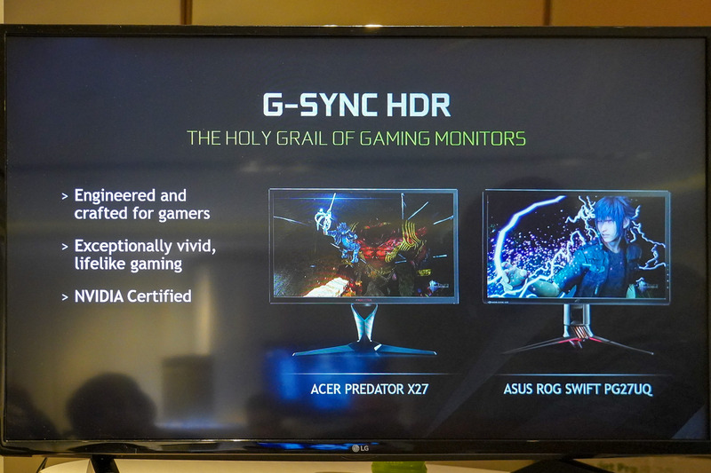 G-SYNC HDRを説明するスライド
