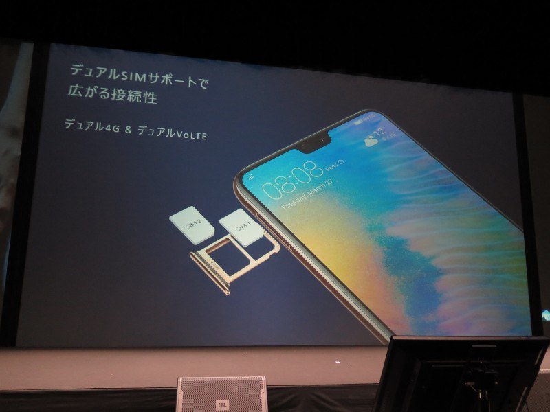 デュアルSIM/デュアル4G/デュアルVoLTEに対応