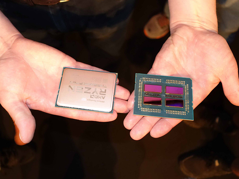 第2世代Ryzen Threadripper。4個のダイがアクティブになる