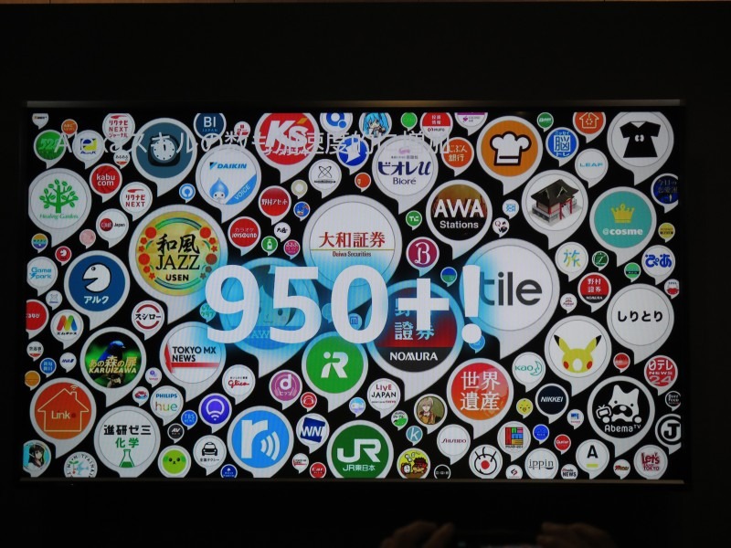 Alexaの国内の対応スキルは950以上