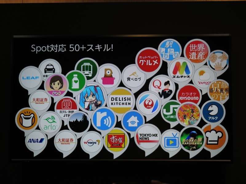 製品投入時は50以上のSpot専用スキルが用意される予定