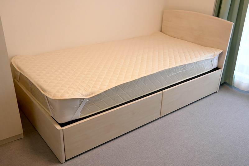 ベッドも最初から用意されている