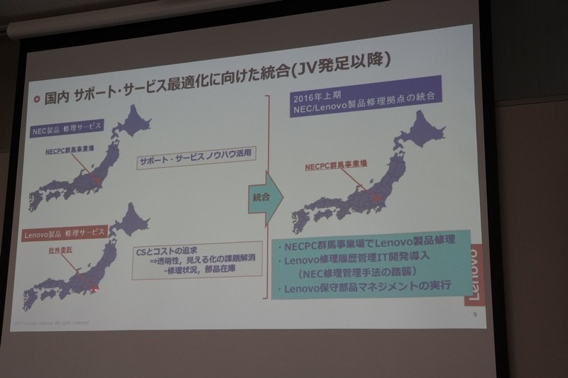 レノボ製品の修理にNEC PCで培ったシステムを転用した