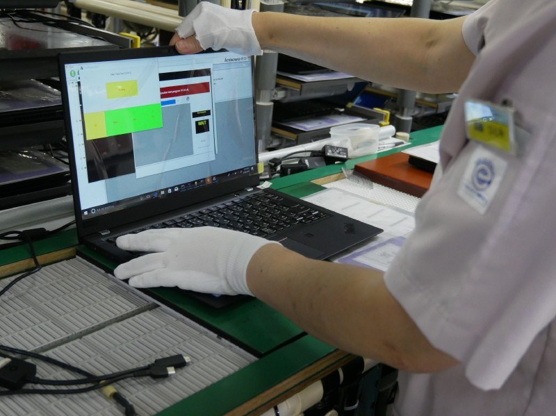 検査工程の様子