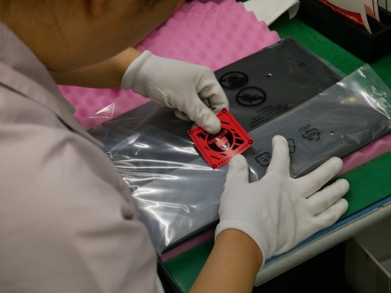 梱包工程の様子