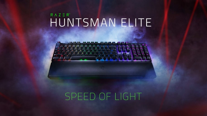 2018年、Razerが満を持して発表する新製品が「Huntsman Elite」だ。キャッチフレーズは「光速」