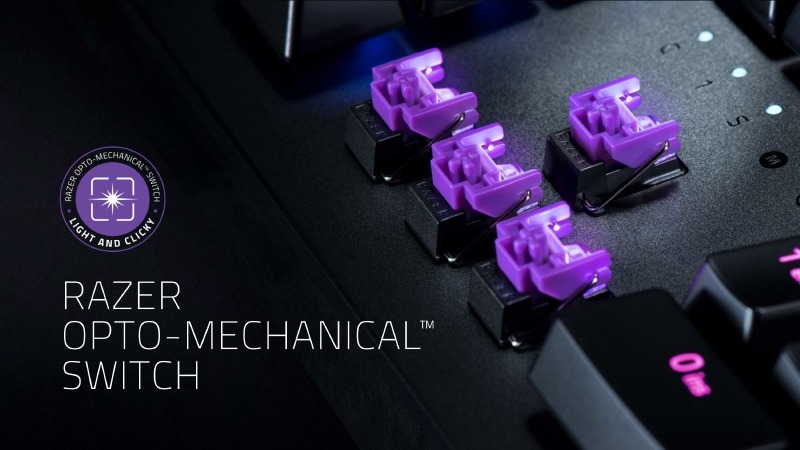 その最大の特徴が、新開発の「Razer Opto-Mechanical Switch」(以下オプトメカニカルスイッチ)である