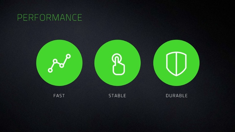 オプトメカニカルスイッチは、「高速」「安定性」「高耐久性」という3つの特徴を持つ