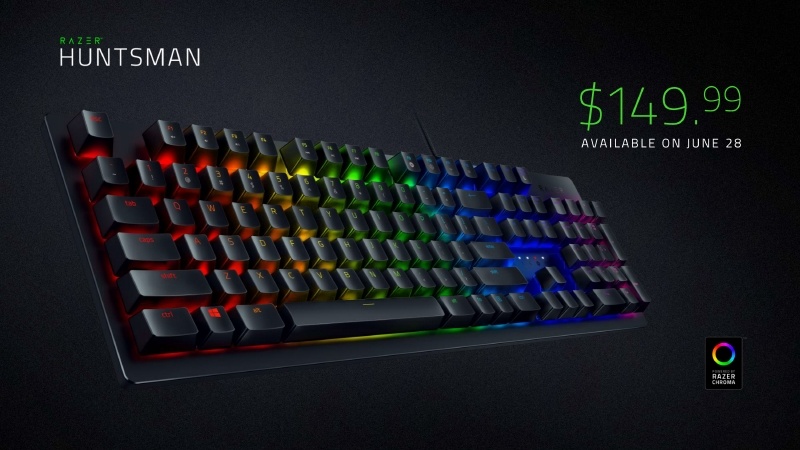 マルチファンクショナルデジタルダイヤルやエルゴノミックリストレストなどが省略された「Huntsman」は、米国では149.99ドルで同じく6月28日から販売される