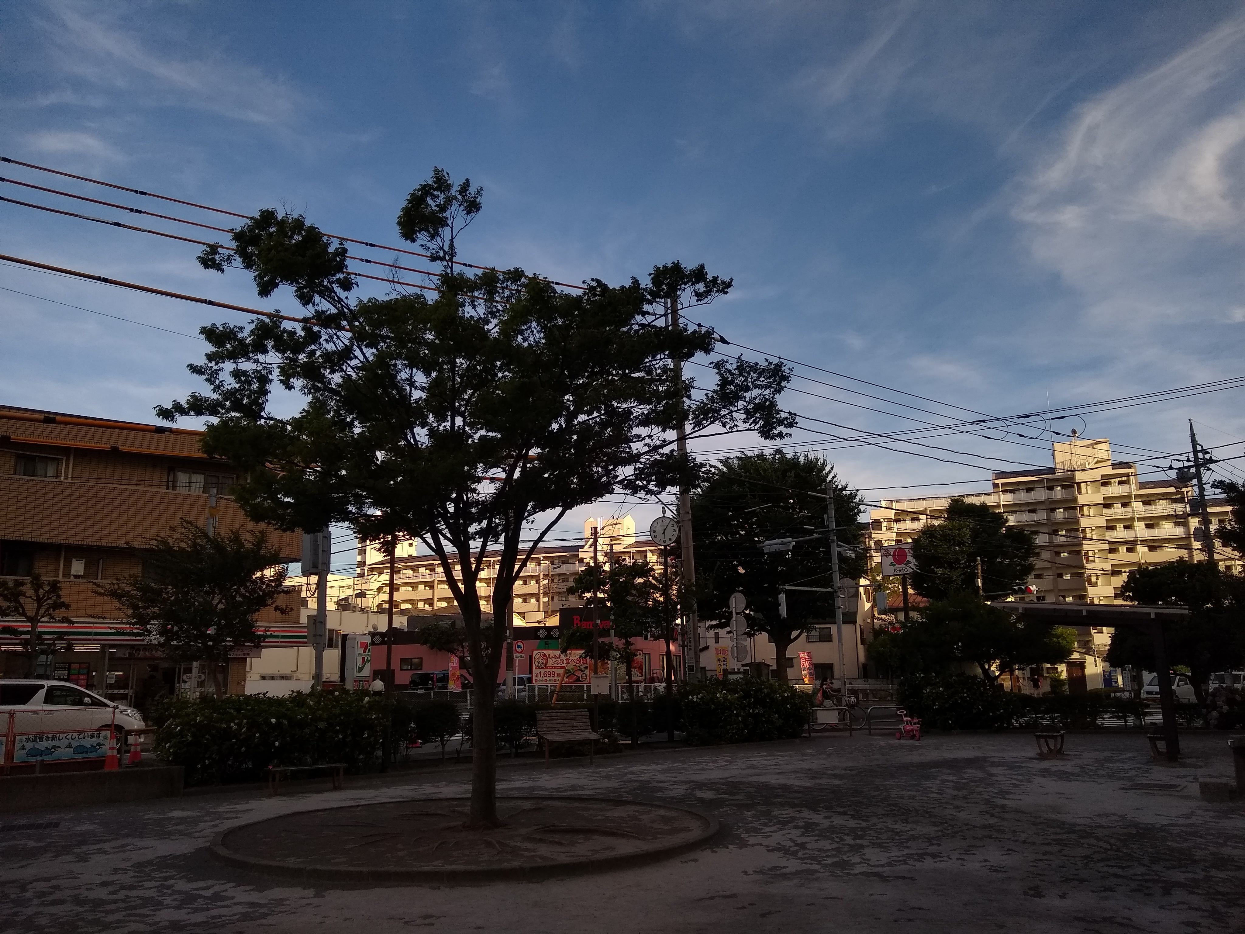 HDRをオフにした場合。ハイエンドスマートフォンにとってさほどシビアなシーンではないが、本機では日陰がかなり暗くなってしまった