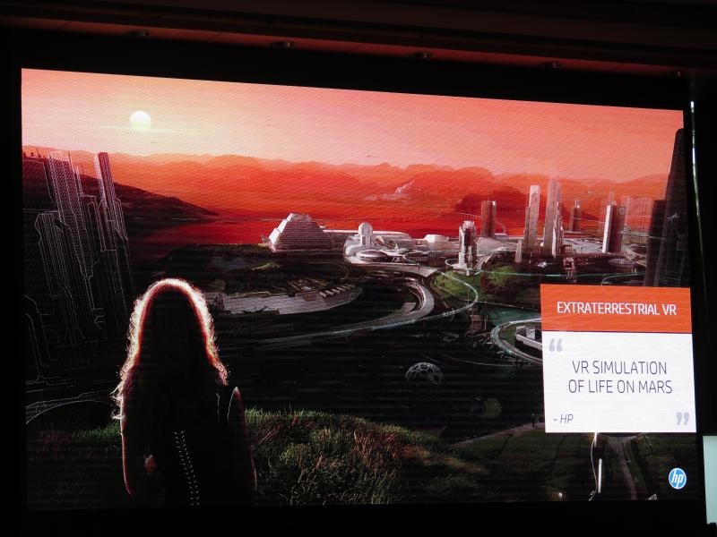 VRによる体験。写真は同社がNVIDIAと共同で展開しているMARSプロジェクト
