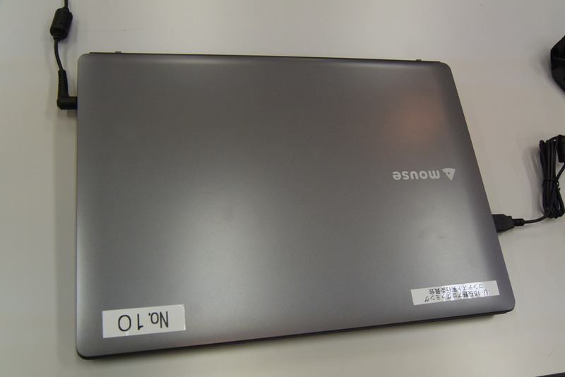 今回の研修に使用されたマウスコンピューター製ノートPC