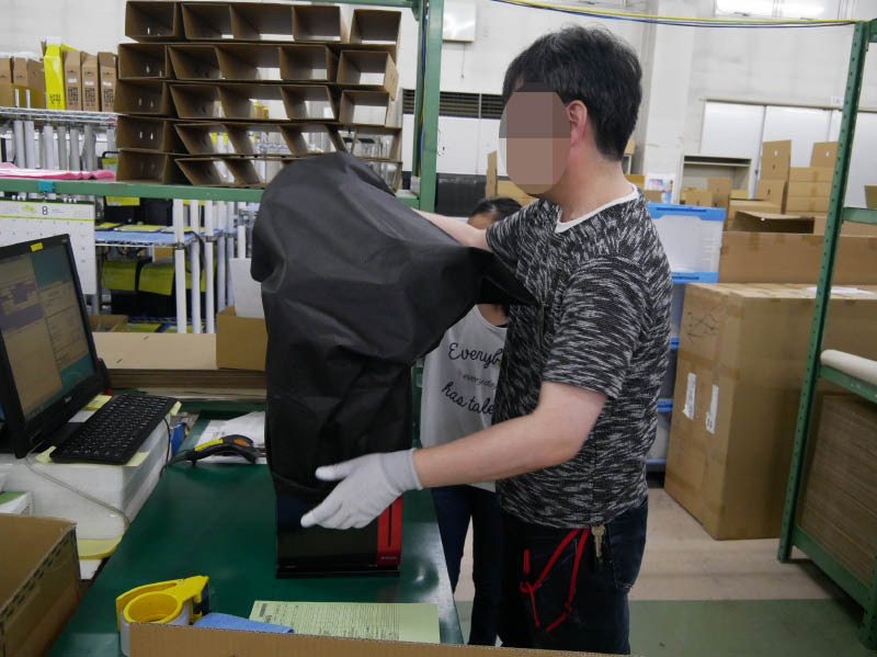 続いてカバーをかける