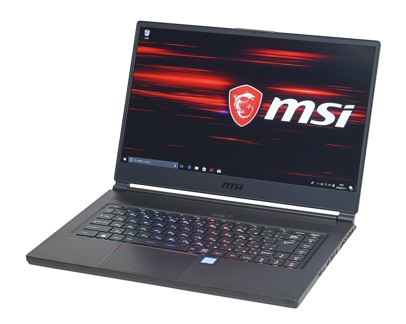 CPU：Intel Core i7-8750H（2.2GHz）●メモリ：16GB（PC4-19200）●グラフィックス機能：NVIDIA GeForce GTX 1070（GDDR5 8GB）●ストレージ：512GB SSD［M.2（PCI Express 3.0 x4）、NVMe］●液晶ディスプレイ：15.6型（1,920×1,080ドット）●主なインターフェース：Thunderbolt 3×1、USB 3.1×3、HDMI×1、Mini DisplayPort×1、ヘッドホン×1、マイク×1●LAN：1000BASE-T●無線LAN：IEEE802.11a/ac/b/g/n●OS：Windows 10 Home 64bit●そのほか：Bluetooth 5●バッテリ駆動時間：約6時間（JEITA2.0準拠）●サイズ（W×D×H）：357.7×247.7×17.9mm●重量：1.88kg