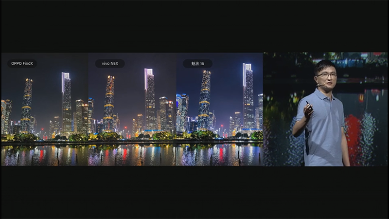 vivo NEXやFind Xと比較して明るく、鮮やかに撮影できるという