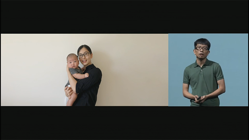 ソフトエンジニアの洪氏は忙しさのあまり家族サービスができていないという