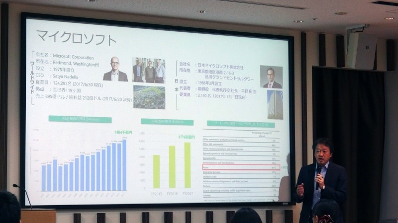 「マイクロソフトスペシャル講義」に登場したのは、日本マイクロソフト最高技術責任者であり、マイクロソフト ディベロップメントの社長を務める榊原彰氏
