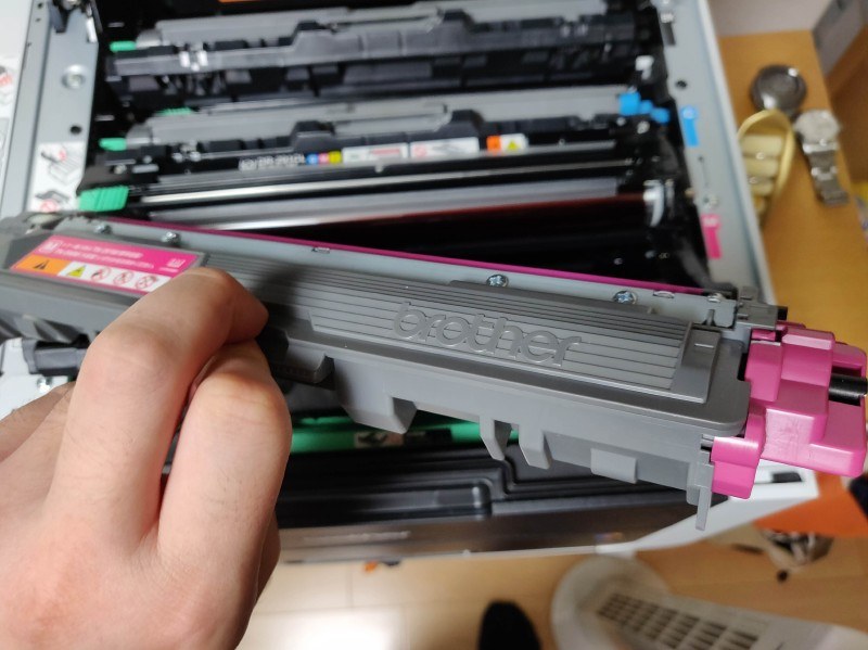 トナー単体を取り外したところ