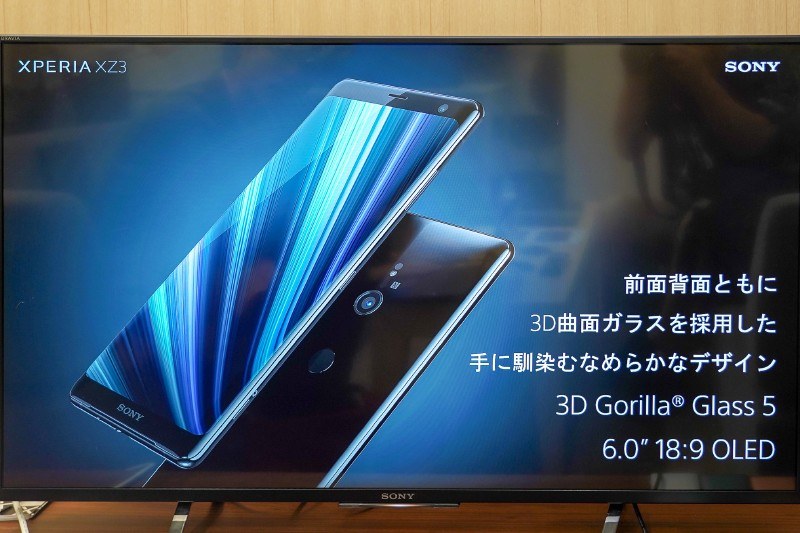 両面ともに3D曲面ガラス