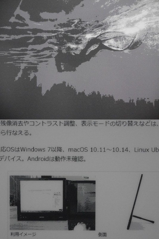 A5モード。階調はやや極端だがレスポンスはもっとも高速とされる