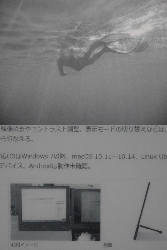 A61モード。表示の美しさは突出しているが、レスポンスは遅くマウスポインタがついてこない