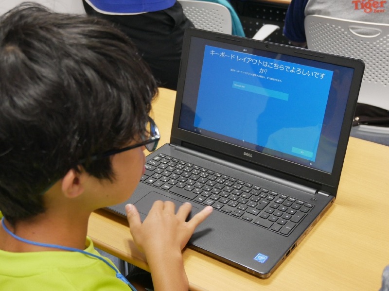 セットアップの作業の様子