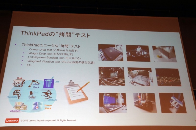 拷問テストと称するさまざまな耐久試験を通過