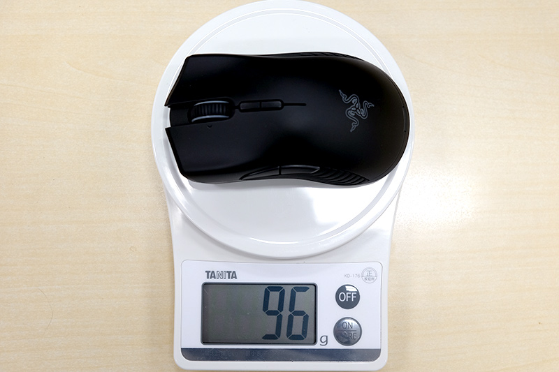 マウス単体は実測96g