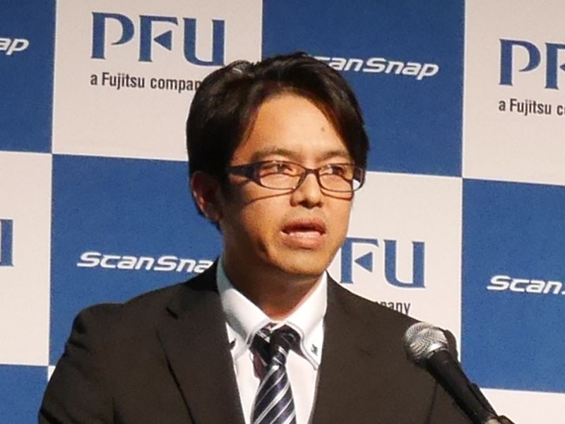 製品機能を紹介した同社 イメージングビジネスユニット イメージソフトウェア開発統括部 大一開発部長 大窪伸幸氏