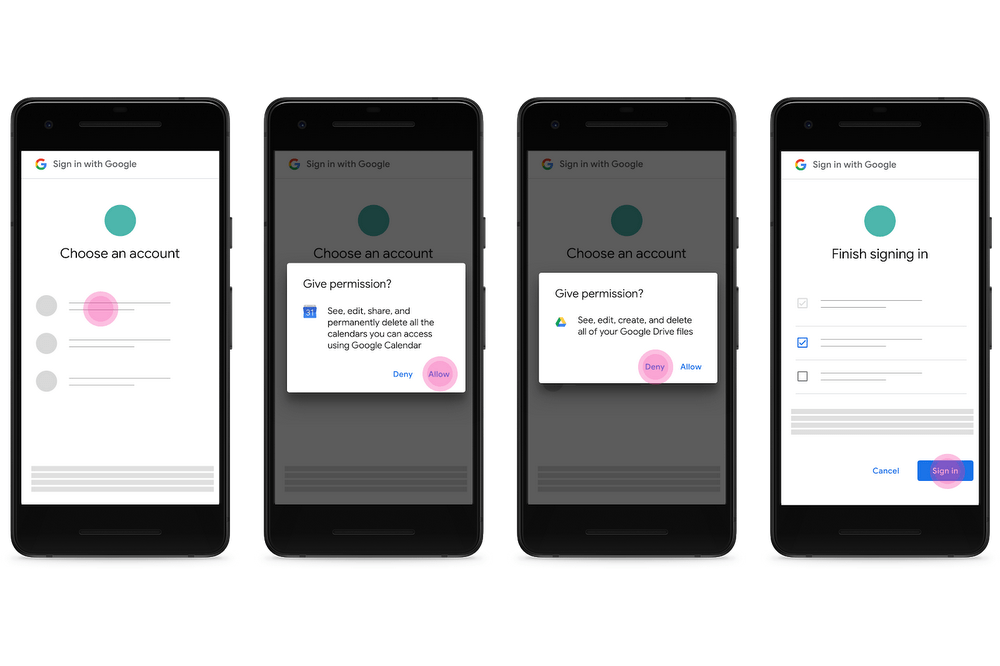Googleアカウントの新連携UI