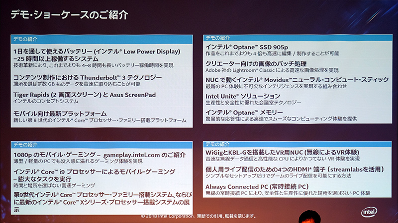 ショーケースの紹介