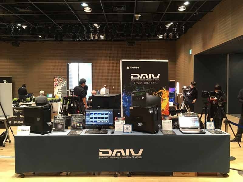 「Photo EDGE Tokyo 2017」出展時のマウスコンピューターブース