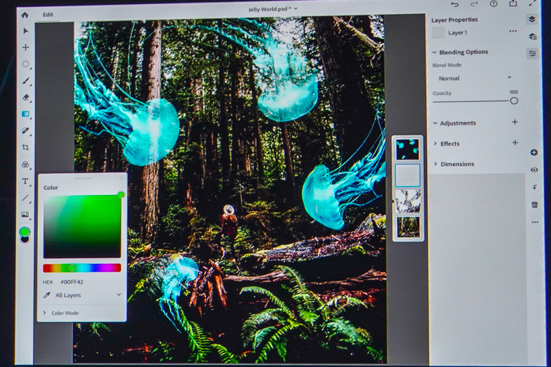Photoshop CC for iPadはレイヤー、ブラシなどに対応