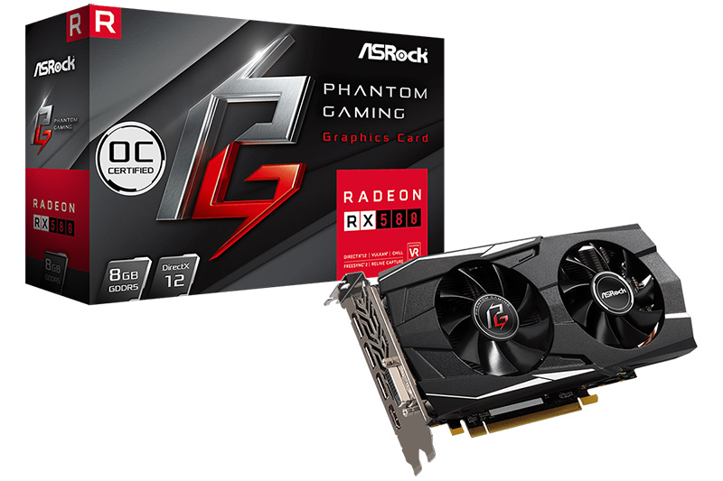 Phantom Gaming D Radeon RX580 8G OC