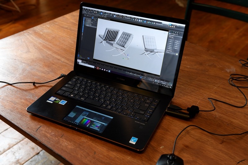 ScreenPadに操作パレットを表示させたところ