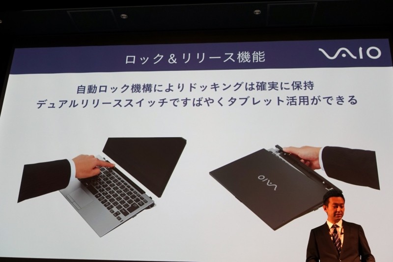 ロック機構は内側と外側にある