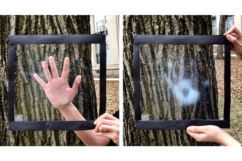 32度を超えると半透明に変化して熱を防ぐ