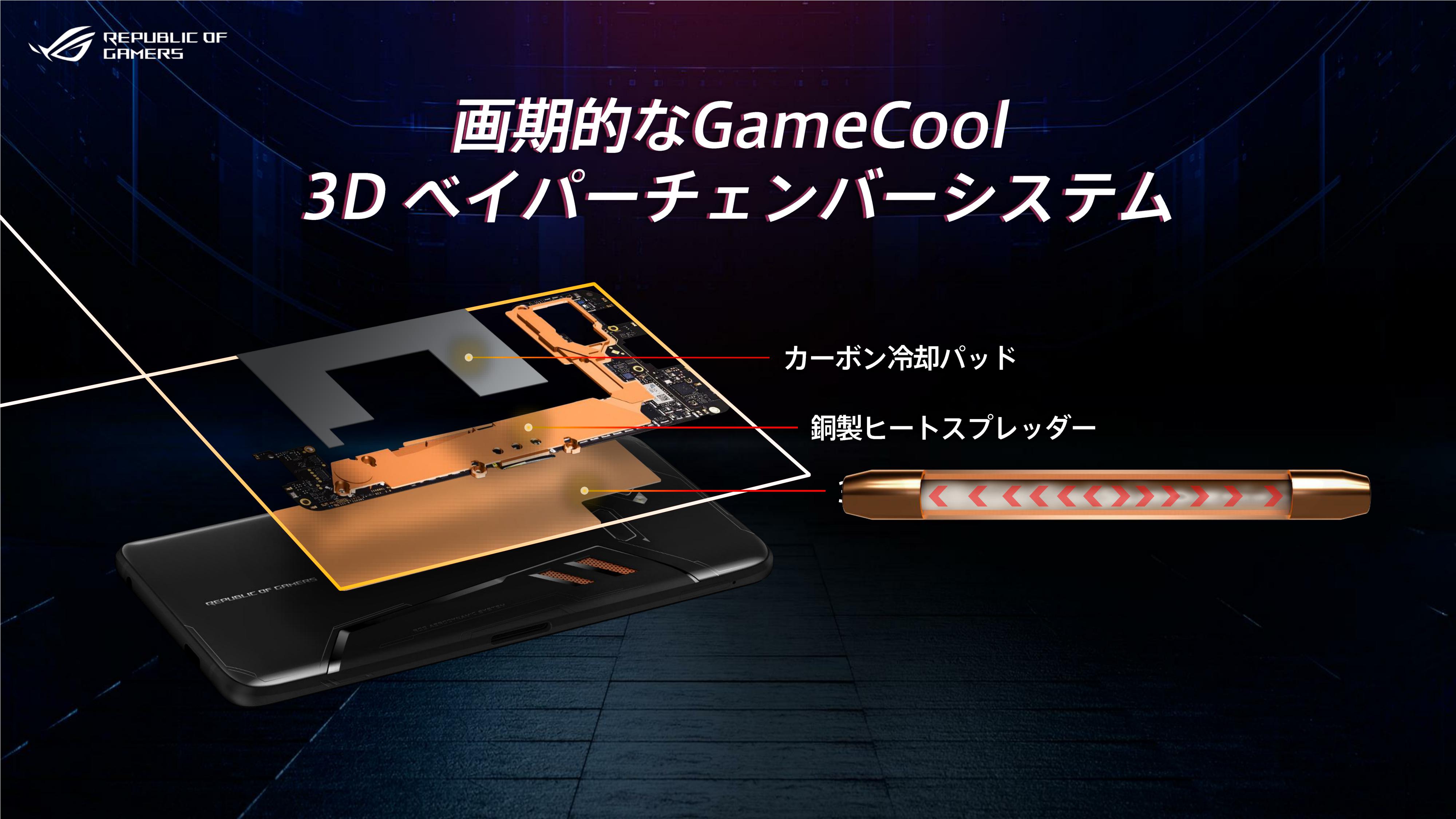 冷却機構としてベイパーチャンバーを実装