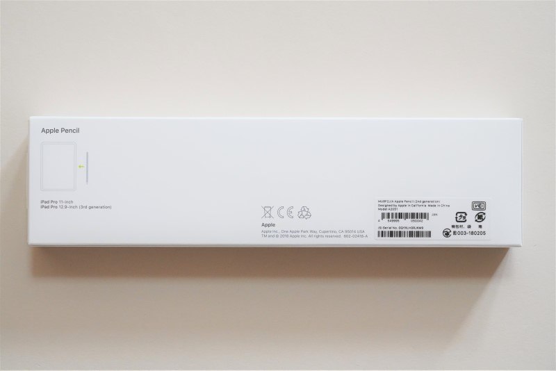 Apple Pencilパッケージ背面