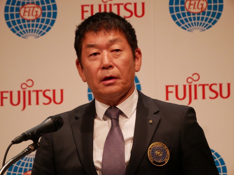 国際体操連盟の渡辺守成会長