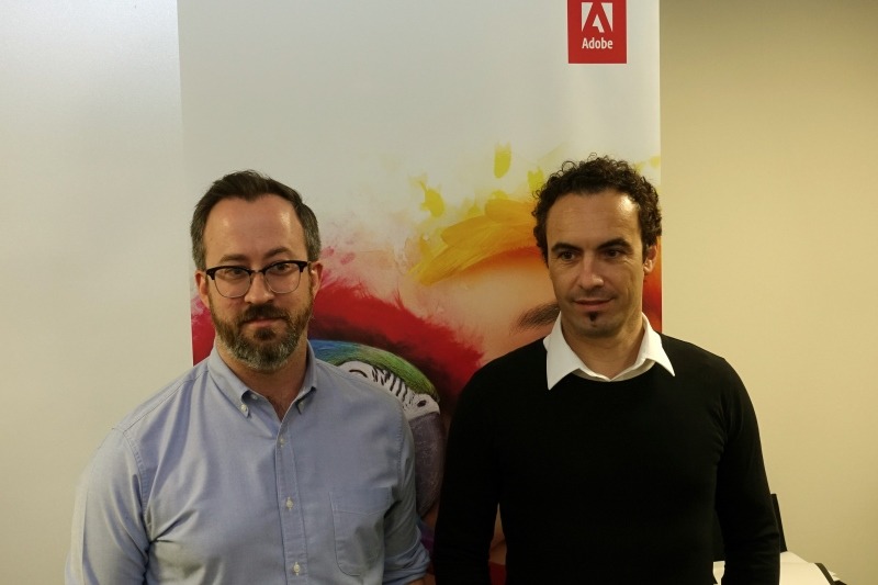 AdobeでSenior Director of Design, Creative Cloud & Document Cloudを務めるEric Snowden氏(左)と、Sr. Director, Engineering - Head of Augmented RealityのStefano Corazza氏