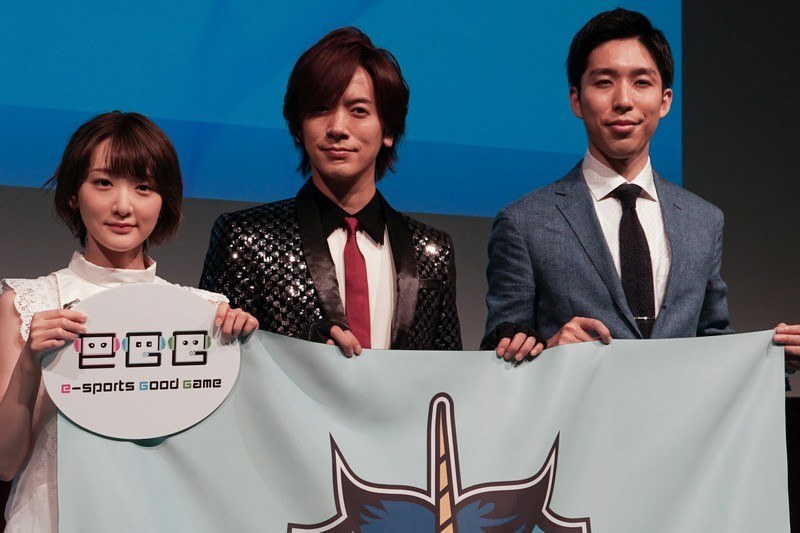 AXIZ立ち上げの記者説明会に参加した生駒里奈さん、DAIGOさん、岸大河さん(2018年6月撮影)