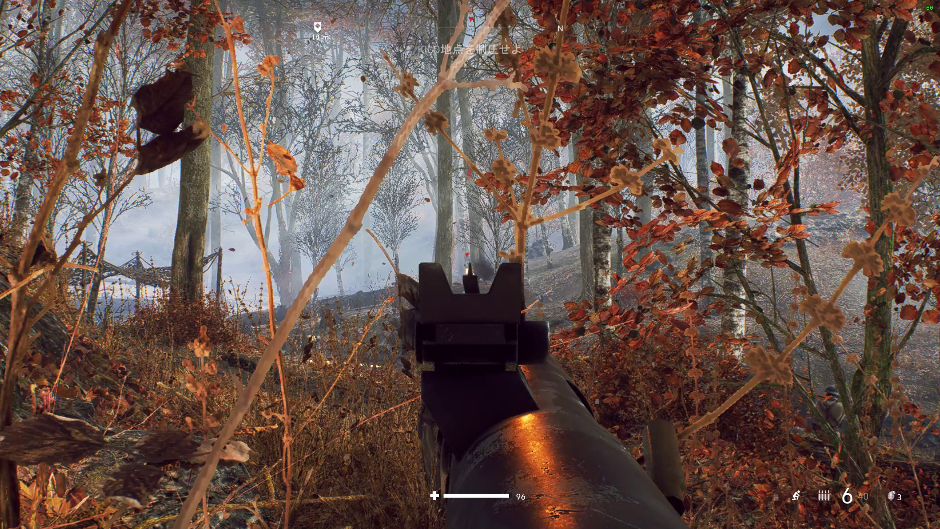 「Battlefield V」、GeForceのドライバの両方がアップデートされた後、同一設定で同じシーンをプレイしたところ、フレームレートは80fpsを超えるようになった。劇的に改善している