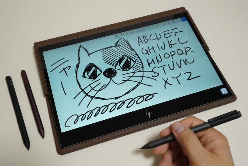 「Microsoft Pen Protocol(MPP)」が採用されており、同じ規格を使っている「Surfaceペン」や「デル・プレミアム・アクティブ・ペン(PN579X)」が利用できることを今回確認した。しかし、あくまでも保障外の使い方なので、自己責任で利用してほしい