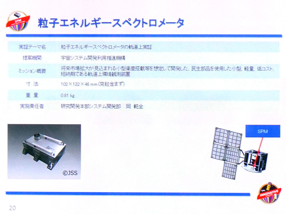 粒子エネルギースペクトロメータ