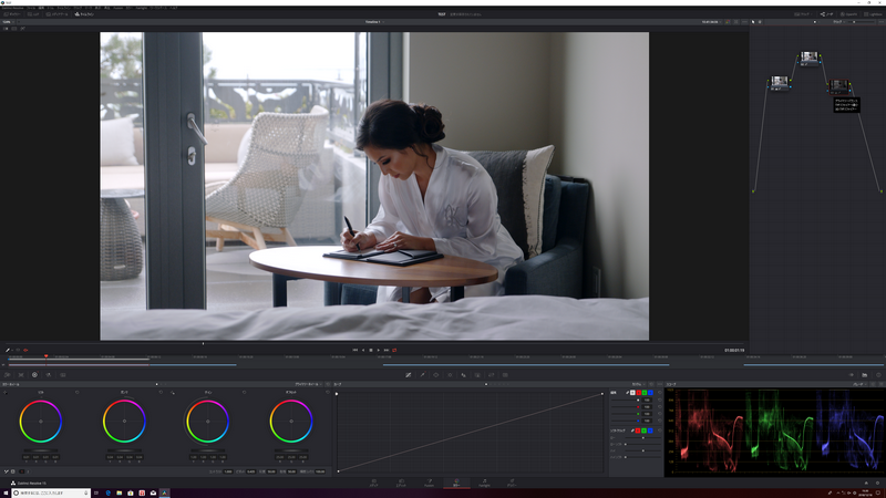 機械任せだと、抽出範囲が広すぎたので、パラメータを手動調整し、なるべく肌だけになるようにした