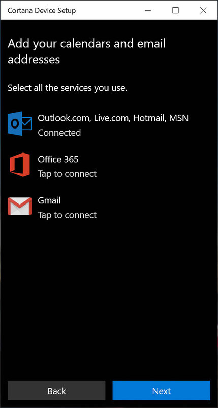 MicrosoftアカウントやGmailなどに紐付けてカレンダーを確認することも可能、またSkypeアプリではハンズフリー機能が利用できる
