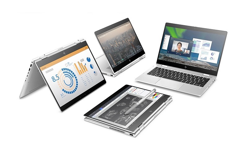 輝度1,000cd/平方mのディスプレイを搭載したHP「EliteBook x360 830 G5」